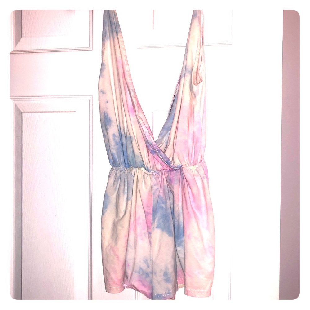 Tie Dye pastel Tobi romper. Size small